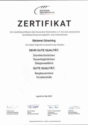Brotprüfung 2026