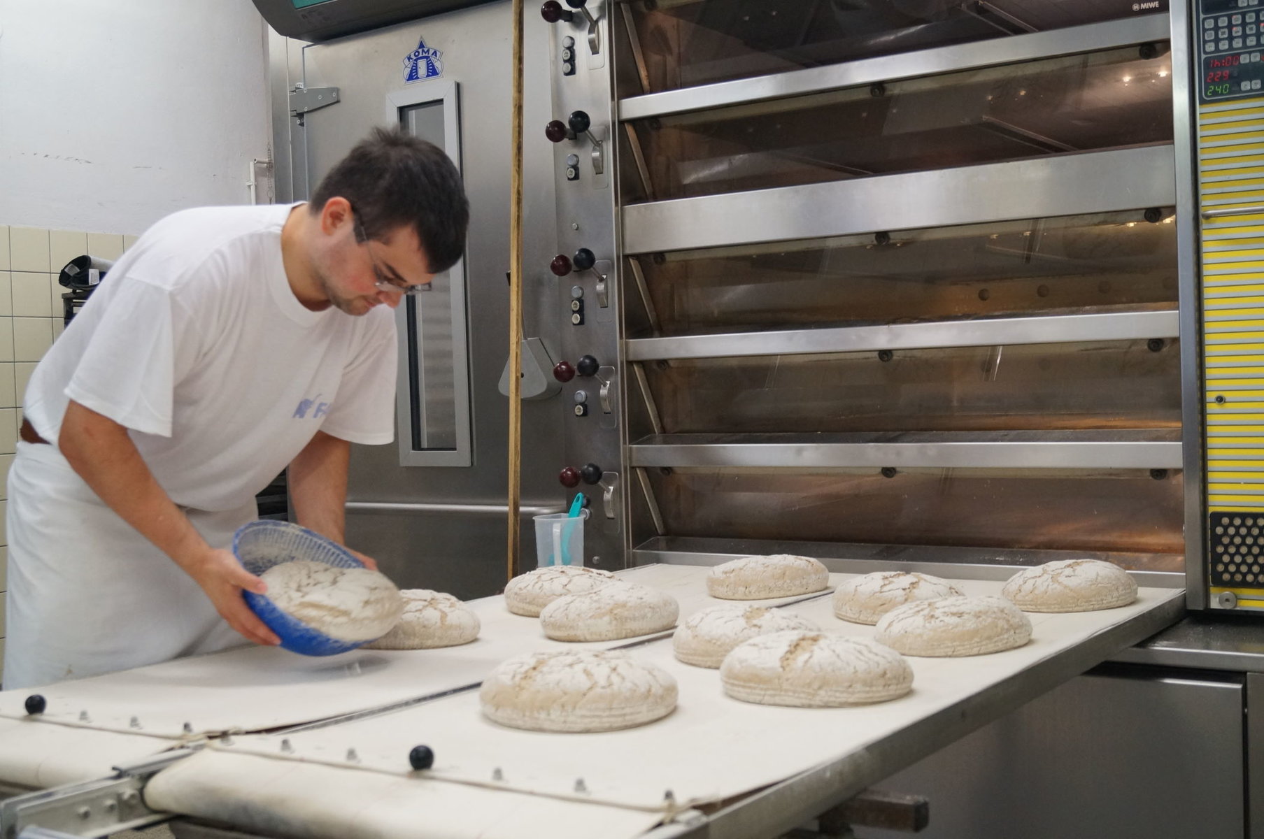 Bäcker der Bäckerei Gürsching